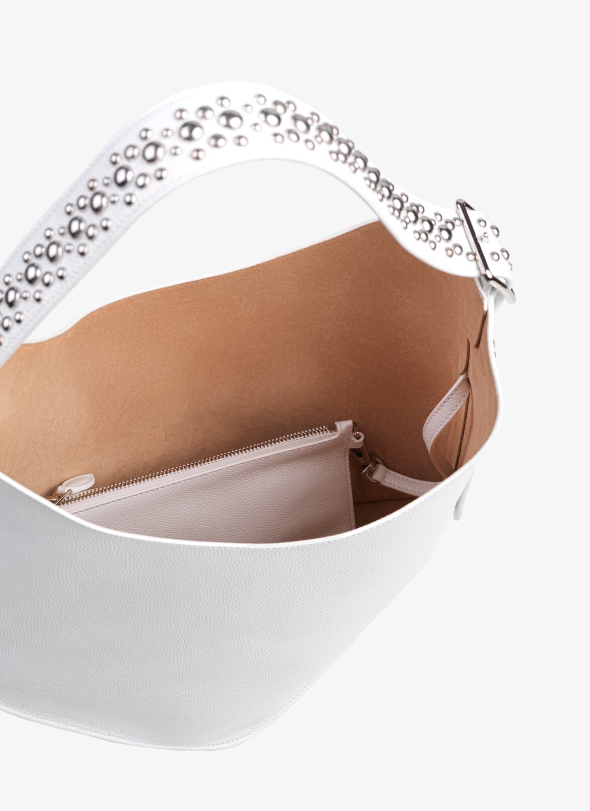 MEDIUM STUDDED GAIL BAG ALAÏA OPTIC WHITE MEDIUM STUDDED GAIL BAG